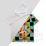All Over Print Ombre Toddler-Youth Hoodie T-Shirt Short Sleeve