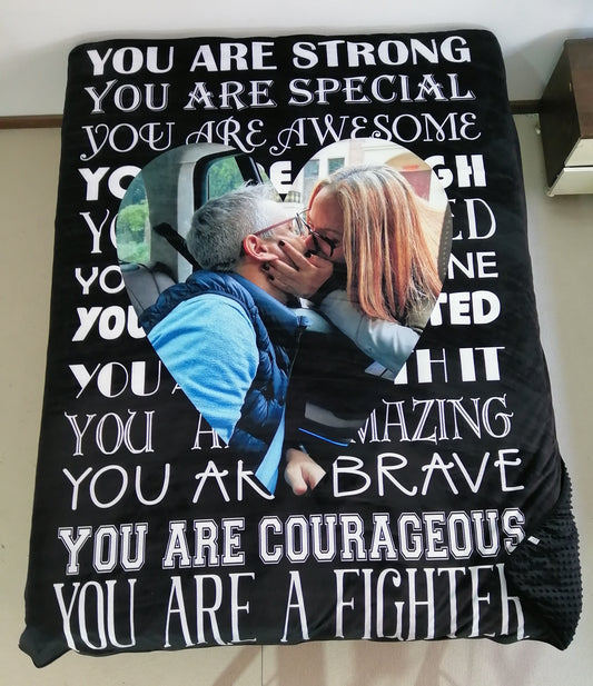 Mink Blanket You Are Strong