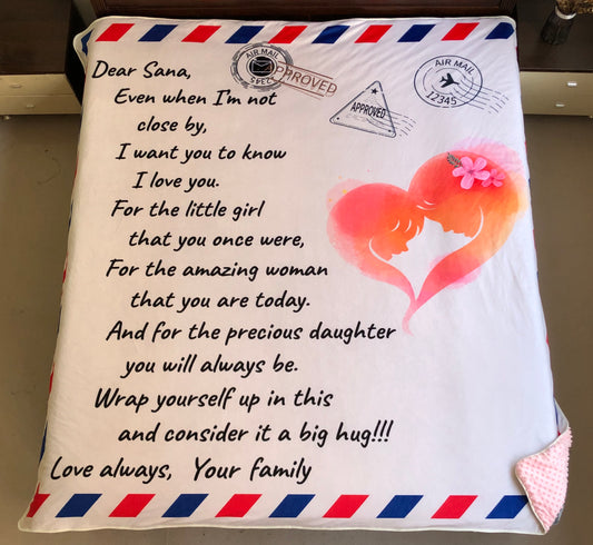 Mink Blanket Love Letter