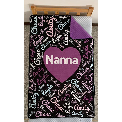 Mink Blanket Mid Heart